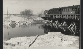 Most przez rzekę Orz na km. 12,2. 27 marca 1946 r.